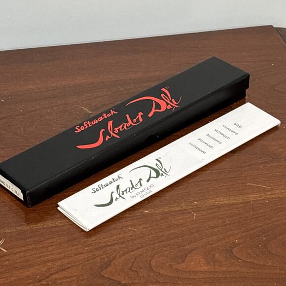 Salvador Dali Softwatch By Exaequo Geneve Melting Watch 92009 Box manual - Picture 9 of 12